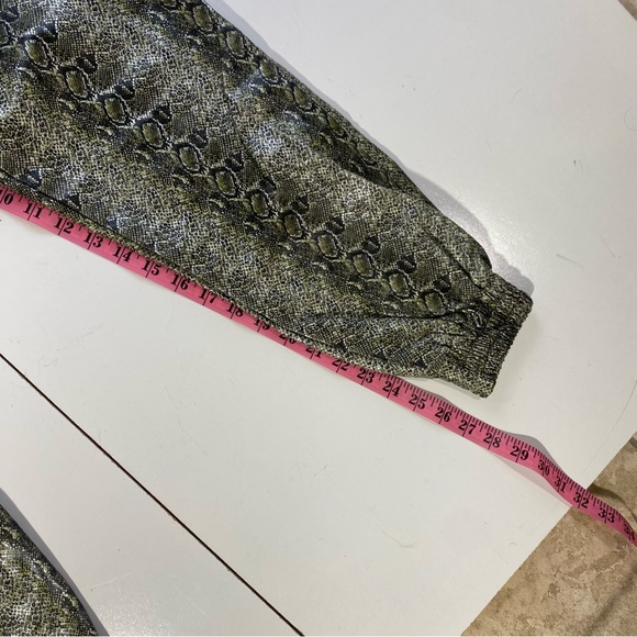 Mistress Rocks LosAngeles Green Snake Risk Jogger& Bandeau Top Matching Set S - Picture 16 of 16